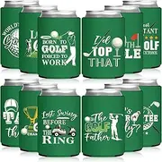 Yaomiao 12 Pack Funny Golf Can Cooler Golf Can Sleeve Bulk 12 oz Neoprene Insulator Cup Holder for Beer Bachelor Party Favors Decorations Supplies for Men Wedding Birthday Golfer Gift