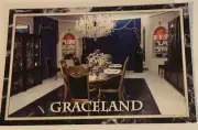 Elvis Presley Postcard Elvis Graceland Dining Room
