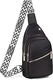 [Xsecnua] Crossbody Sling Bag Small Sling Backpack, Cross Body Bag Chest Bag for Women Men Travel Hiking Daypack