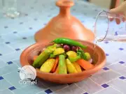Large Handmade, Hand-painted Supreme Red Ceramic Tagine Cooking Pot
