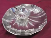 Old Town Imports #634636 Aluminum snack Chip & Dip Shell bowl set NEW