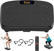 Vibration Plate Exercise Machine, Vibration Plate Platform for Lymphatic Drainage, 200 Speed Adjustable, Vibrating Plate for Shaping Power, Helps Lose Weight, Shaping