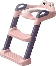 Toilet Seat with Steps, Toilet Ladder for | Potty Ladders Toilet Stairs | Step Up Potty Seat, Non-Slip Step Stool with Handles for Travel