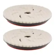 2pcs Wool Buffing Pad, 5 inch Car Waxing Pads Disc