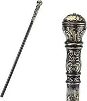 GORGECRAFT Antique Cane Vintage Walking Stick Halloween Party Decorative Cosplay Costume Cane Handle Knob Costume Accessories for Halloween Party Supplies Dress Prop Support Adults