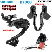 SHIMANO 105 R7000 11 Speed Groupset Front Rear Derailleur GS Shifter Lever Set