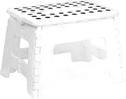 Foldable Step Stool, Collapsible Step Stools for Adults, Foldable Step Stool for Kids, Foldable Stool, Portable Stool, Kids Step Stools, Step Stool Folding for Storage - Snow White 9"