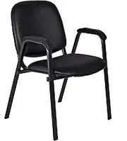 Regency Products Ace Vinyl Stack Chair, Black Vinyl