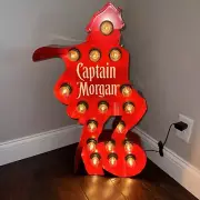 Captain Morgan Rum Sign 32”x29” Light Up Display Sign - NEW!