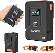 Mini Micro V Mount Battery, ZGCINE ZG-V50 50Wh 14.8V 3400mAh VMount Battery Support PD USB-C Charger with D-TAP BP Output for BMPCC 4K 6K Pro, ZCAM, Canon EOS R5C, Sony FX3
