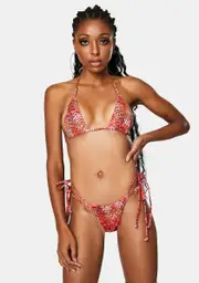 [Candy Shop Lingerie] Adriana Cheetah Print Bikini Set