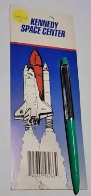 VINTAGE NEW ON CARD KENNEDY SPACE CENTER Saturn V FLOATY PEN