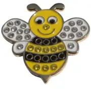 Bumble Bee with Crystals Ball Marker
