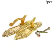 2Pcs 80x22mm Screw Mount Curtain Tassel Tie Back Tieback Mini Wall Mount Hooks