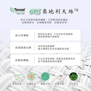 60支100%純天絲TENCEL【雙人 加大 特大組合】規格可選 兩用被床包四件組 七件式鋪棉床罩組 沐夏