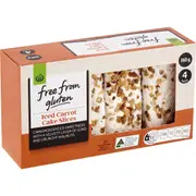 Woolworths Free From Gluten Iced Carrot Cake Slices 4 pack