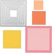 Metal Dies for Paper Crafting & Card Making Square Metal Die Cuts Cutting Dies for Card Making Card Making Dies Cutting Dies for Card Making Clearance Die Cuts for Card Making Scrapbooking Dies