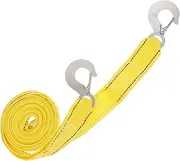 HAWILLOSCH Vehicle Towing Strap Durable Emergency Towing Rope with Hook Portable Tow Strap for Car Trailer Outdoor Use Convenient Storage Easy Installation