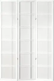 Artiss Room Divider, 3 Panel Folding Wooden Privacy Portable Screen Shelf Dividers Partition Wall Screens Home Pet Child Indoor Balcony Bedroom Furniture, Separator Water-Resistant White