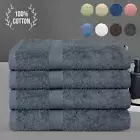 4 Pack Bath Towel Set 100% Combed Cotton Towels 68cm x 132cm Luxury Extra Soft