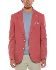 TailorByrd Solid Linen-Blend Sportcoat