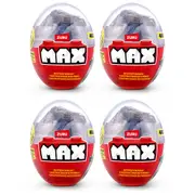 4x 40pc ZURU Max Build Construction Vehicle Egg Capsule Bricks Kids Toy Asstd 3+