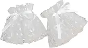 [STKARCV] 2 Pair White Nail Glove Gentle Fake Cuffs Decorative Lace Flare Lace Art Accessories Photography Props(B)