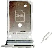 for Samsung Galaxy S25 Ultra 6.9" 2025 Sim Card Tray & Micro SD Sim Card Holder Container Replacement Part (Black)
