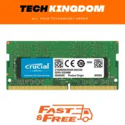 Crucial 32GB DDR4 3200MHz Notebook Memory PC4-25600 DRx8 Lifetime Warranty