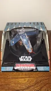 STAR WARS Titanium Series Diecast - Republic Gunship Tiger Shark