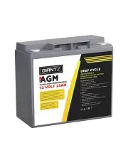 [Giantz] Portable AGM Deep Cycle Battery 12V 25Ah in Grey