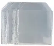 25 X Premium 120 Micron CD DVD Blu Ray Disc Sleeves with Flap - Protective Stor