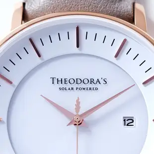 【THEODORA'S】手錶皮夾禮盒-Aurora 女款短夾灰【希奧朵拉】
