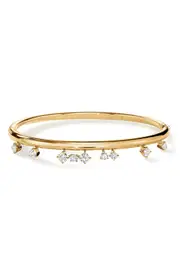 HEARTS ON FIRE Barre Floating Bangle in Yellow Gold/Diamond at Nordstrom One Size