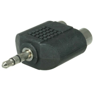 RiteAV 3.5mm Male-RCA Stereo Female Adapter Cable (Y-Cable) 1 inch
