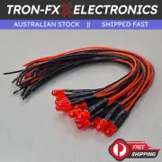 5/10/20Pcs 5mm Red Flash Round Diffused Red Lens LED 20CM Pre Wired DC12V