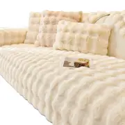 Imitation Rabbit Plush Sofa Cover Soft Faux Fur Throw Furniture Protector