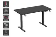 Ergolux Electric Dual Motor Standing Desk 140 x 70cm (Black)