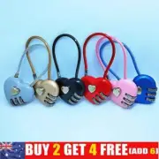 Lovely Heart Shaped Design 3 Digit Combination Mini Padlock Password Lock SafeCE