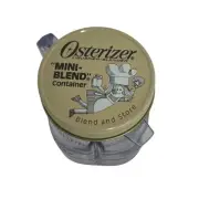 Vtg. Osterizer Blender Jar Plastic Mini Blend 8 oz Container Tan Top Color