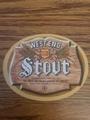 South Australian Brewing WEST END STOUT beer label AUSTRALIA Adelaide