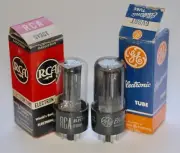 NOS 1957 RCA 5Y3GT and NOS 1953 GE 6V6GT for FENDER AMP AMPLITREX TEST PROOF
