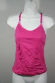 922X09 Champion 2812 Women's Gym Workout Seamless Cami Sports Bra Top MD Fuschia
