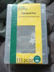Dritz 115pc Quilting Flat Head Pins w/Numbers & Directional Arrows Model #3019