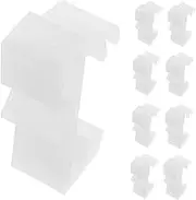 FUTUREORYY 10pcs Vertical Blind Valance Clip Plastic Mounting Clamps for Easy Installation Stylish Window Treatment Accessories for Home and Office Decor
