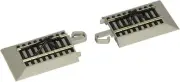 Bachmann Trains 44591 Snap-Fit E-Z TRACK HAYES BUMPERS 2card -NICKEL SILVER