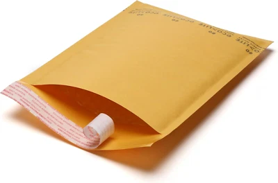 Kraft Bubble Mailer, #0, 6.5" X 9", Pack of 250