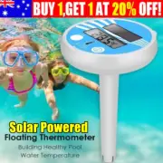 Floating Digital Thermometer Swimming Pool Solar Powered Wireless LCD Display AU