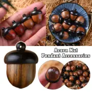 Solid Wood Filbert 5PCS Pill Box Mini Sandalwood DIY Pendant Accessories Props