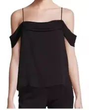 T By Alexander Wang Georgette Silk Pleated Top Size Medium Retail $315.00